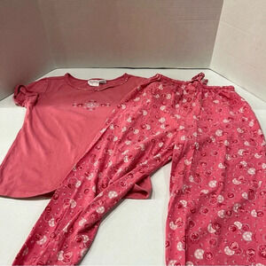 BODY DRAMA 2 piece Pink pajama‎ set